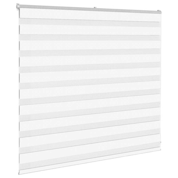 Rullgardin zebra vit 155x100 cm tyg bredd 150,9 cm polyester