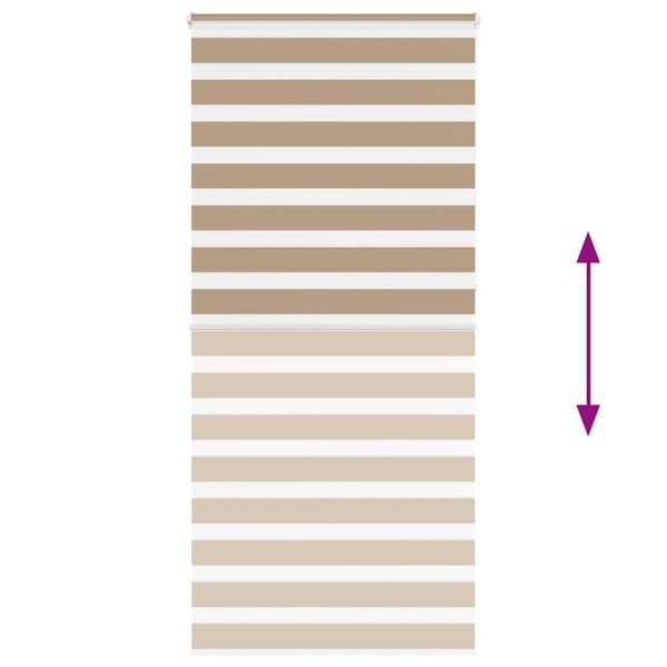 Rullgardin zebra 115x230 cm tyg bredd 110,9 cm polyester