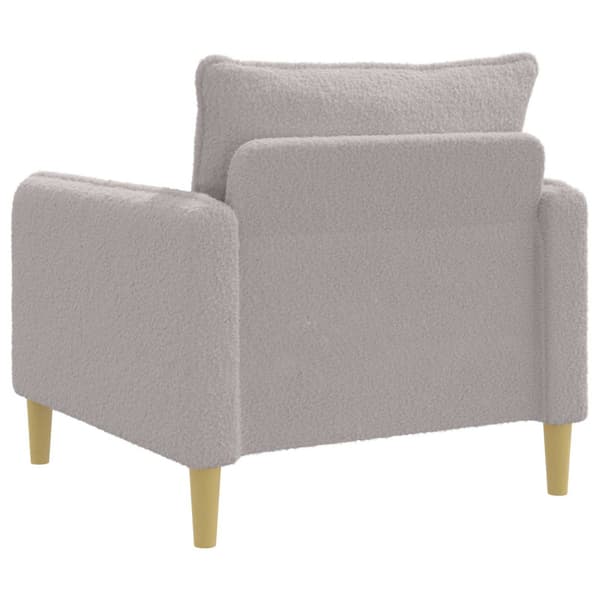 XL Fåtölj Ljusgrå Bouclé