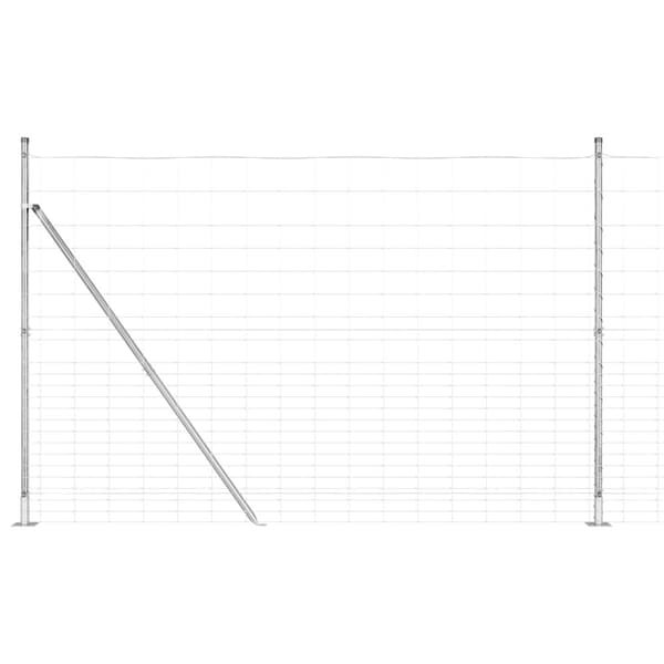 Stängselstolpe Galvaniserad 25 x 1,6 m Stål