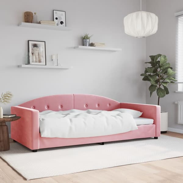 Dagbädd rosa 100x200 cm sammet