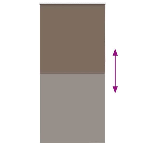 Mörkläggningsgardin kaffe 95x210 cm tyg bredd 90,7 cm polyester