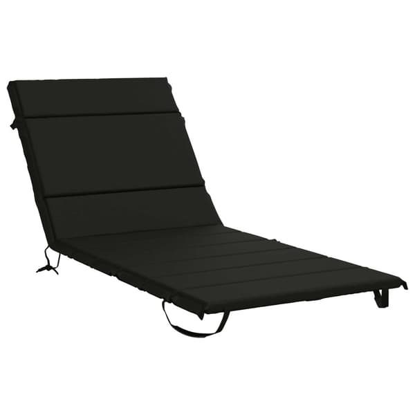 Solstol Kudde GEMERT 100% Polyester Svart 200 x 80 x 3 cm