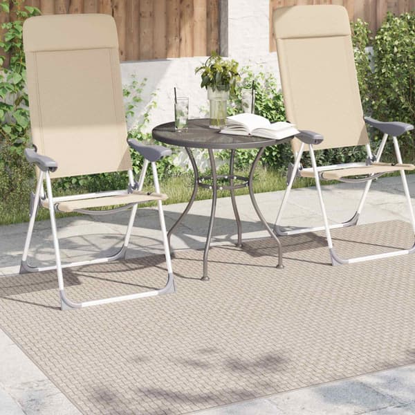 Områdesmattor Rektangulär FARO Kräm 170 x 120 cm Polyester