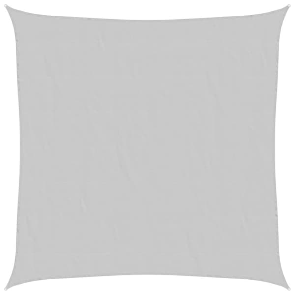 Solsegel ljusgrå 6x6 m 100% polyesteroxford