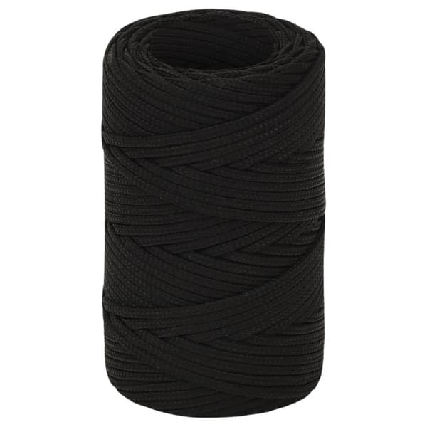 Rep svart 2 mm 100 m polyester