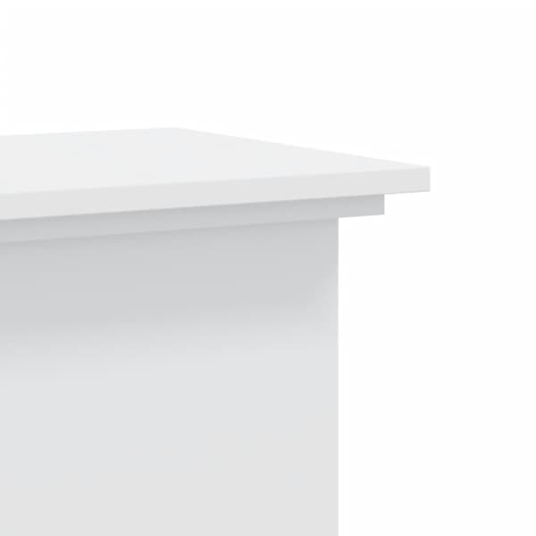 Växtställ vit 33x33x100 cm konstruerat trä
