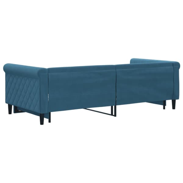 Dagbädd utdragbar blå 90x200 cm sammet