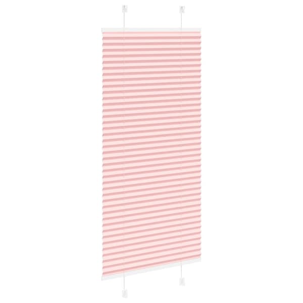 Plisserad persienn rosa 65x100cm tyg bredd 64,4cm polyester