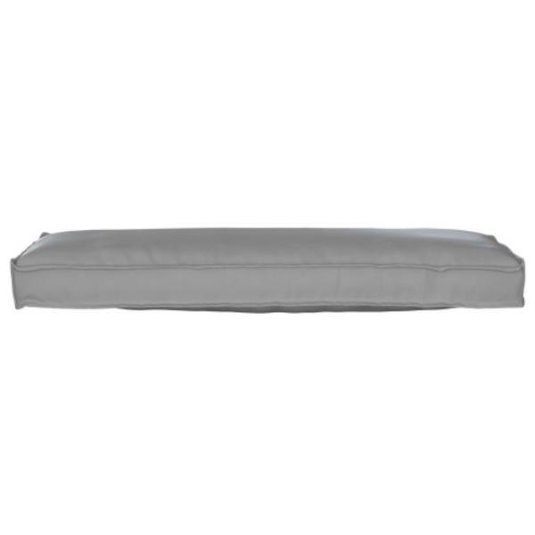 Pallkudde för Bänk Grå 120x40x8 cm Oxford Tyg