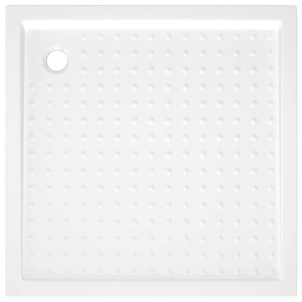 Duschkar med prickar vit 90x90x4 cm ABS