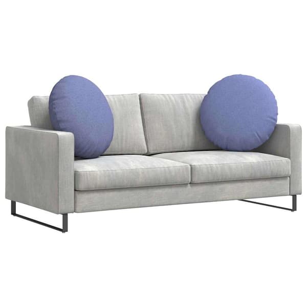 Sittkuddar 2 pcs Jeansblå Ø60 x 21 cm tyg