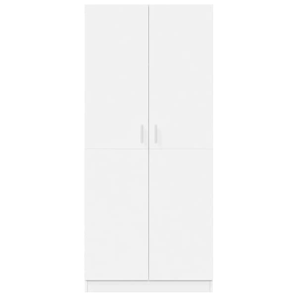 Garderob vit 80x52x180 cm konstruerat trä