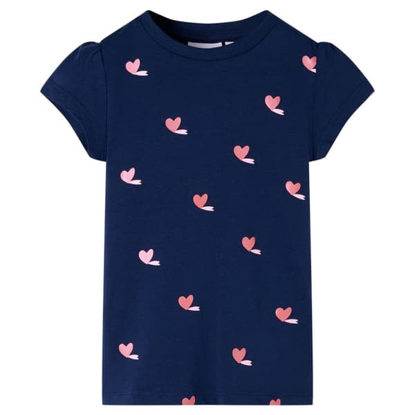 T-shirt för barn marinblå 116