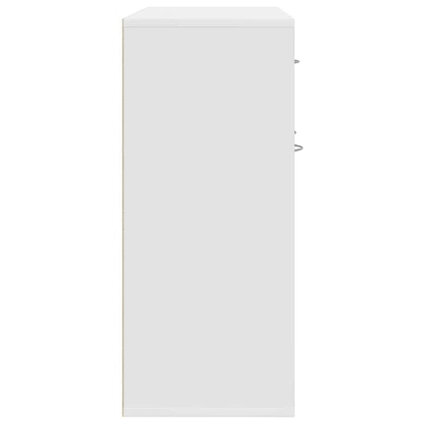 Skänk vit 88x30x70 cm konstruerat trä