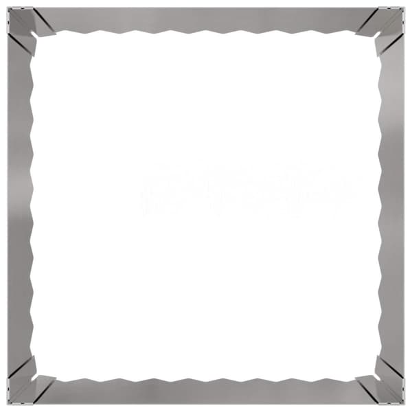 Kant för gräsmatta 60 x 60 x 35 cm Stål Silver