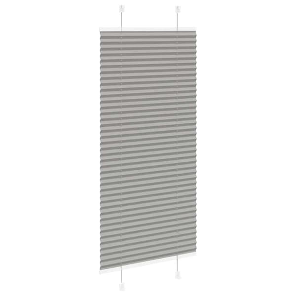 Plisserad persienn antracit 55x100cm tyg bredd 54,4cm polyester