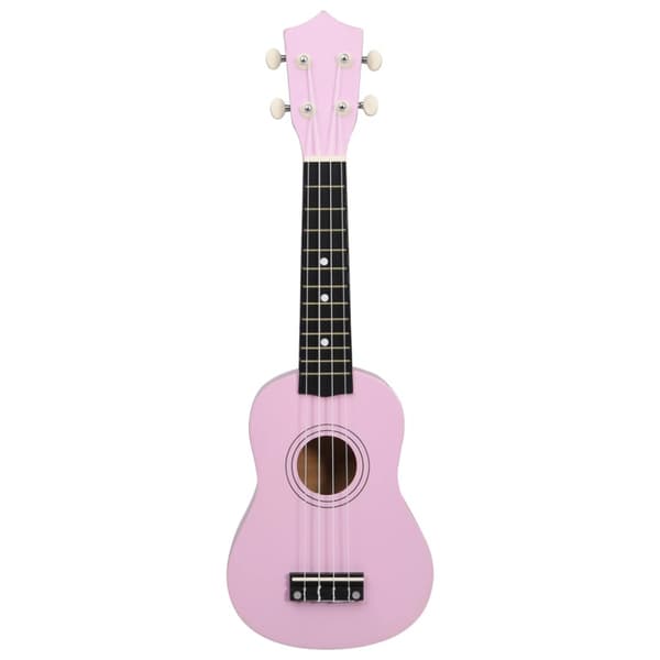 Sopranukulele med väska för barn sopran rosa 21"