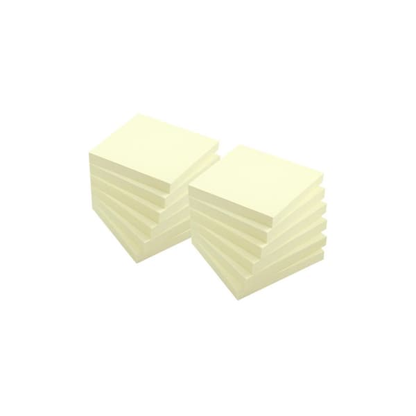 Notes LYRECO prem 75x75mm gul 12/fp