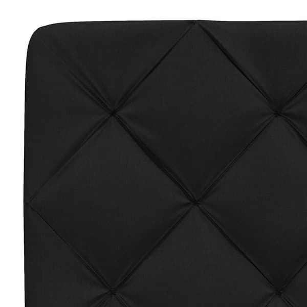 Headboard Cushion Black 120 cm Fabric