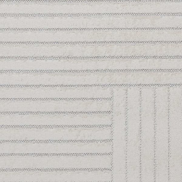 Områdesmattor Rund PALMERAS Kräm Ø 200 CM Polyester