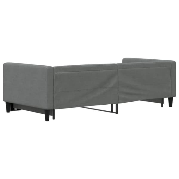 Dagbädd utdragbar mörkgrå 90x200 cm tyg