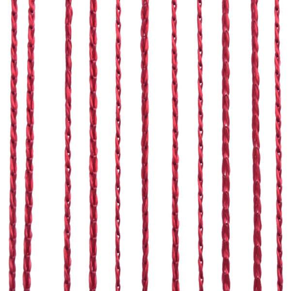 Trådgardiner 2 st 140x250 cm vinröd