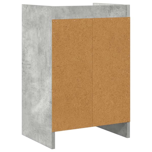 Sängbord 2 pcs Betonggrå 40 x 30 x 60 cm Konstruerat trä