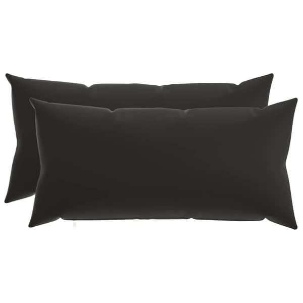 Kudde med kudde HEERLEN 2 st Svart Polyester