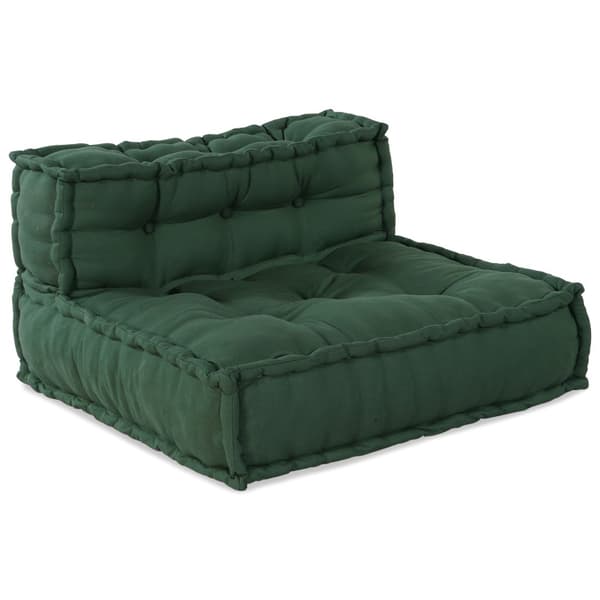 Modulsofa enhet 3 pcs Grön Tyg