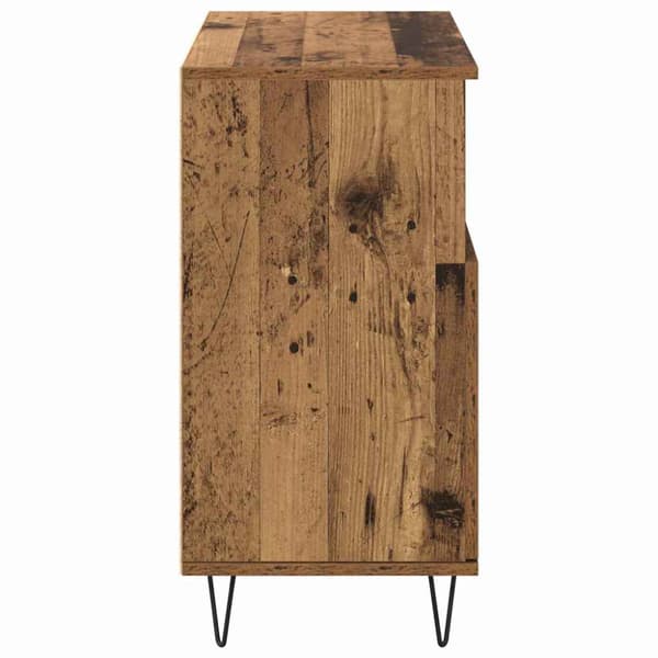 Sideboard 3 pcs Gammalt trä 60 x 35 x 70 cm