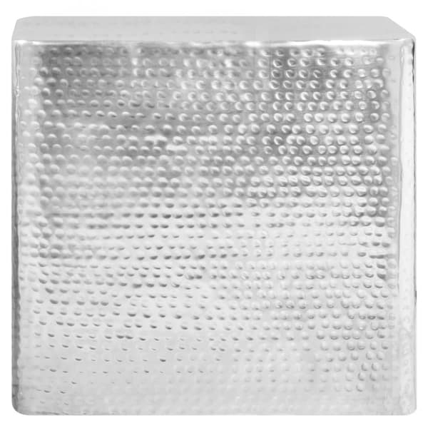 Soffbord 2 st aluminium silver