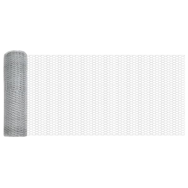Hexagonstängsel Silver 0,8 x 25 m Galvaniserat stål