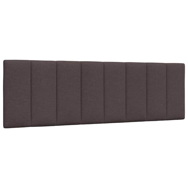 Headboard Cushion "Hanko" Dark Brown 160 cm Fabric
