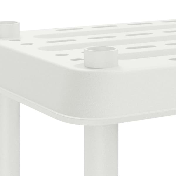 Hyllsystem 3 nivåer 100 x 40 x 96 cm PP Vit