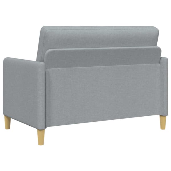 Soffgrupp med förvaring 2 pcs Ljusgrå Polyester