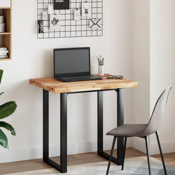 Bordsskiva rektangulär 100x60x4 cm massivt akaciaträ