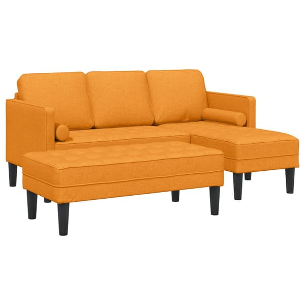 Soffset 2 st Mörkgul Polyester