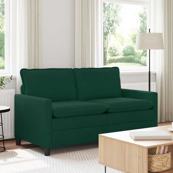 Soffa Mörkgrön 156 x 81 x 87,5 cm Sammet