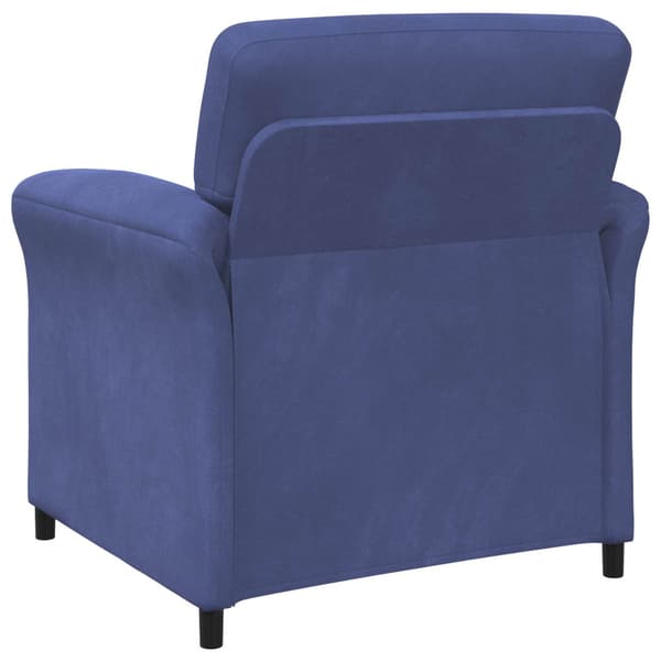 En-sitssoffa Polisblå 88 x 83 x 95 cm Sammet