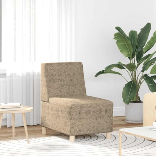Soffstol ljusgrå 55 cm läderimitation