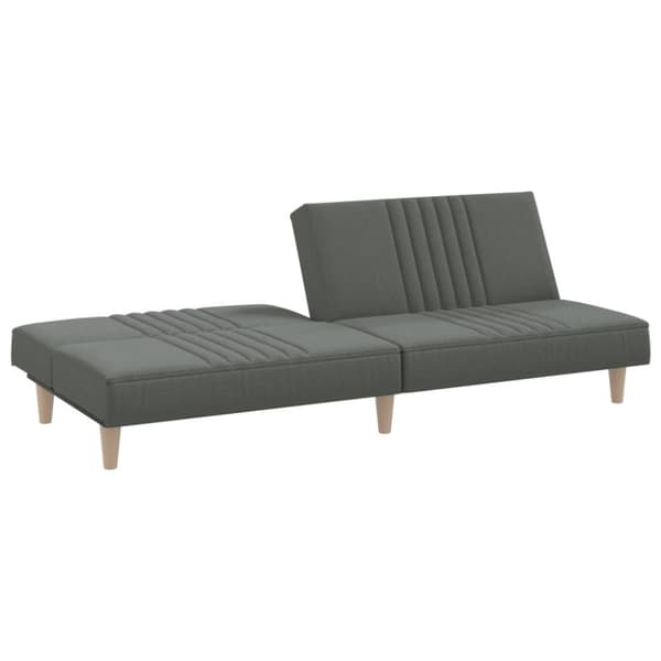 Bäddsoffa mörkgrå tyg
