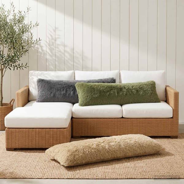Kuddöverdrag HEERLEN Ljusgrön 40 x 145 cm PV Fleece