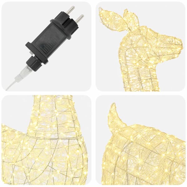 Julbelysning ren LOVIISA 900 LED-lampor Varmvit