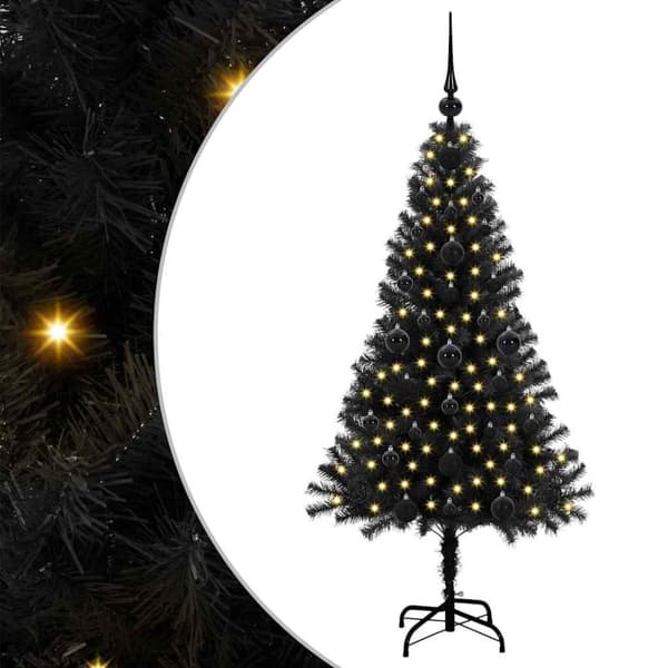 Julgran Svart 120 cm PVC
