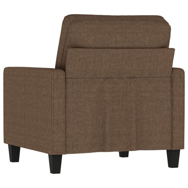 Fåtölj brun 60 cm tyg