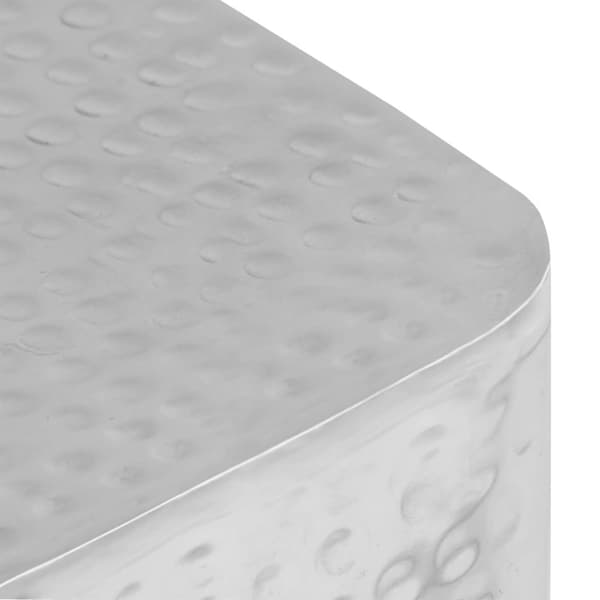 Soffbord 2 st aluminium silver