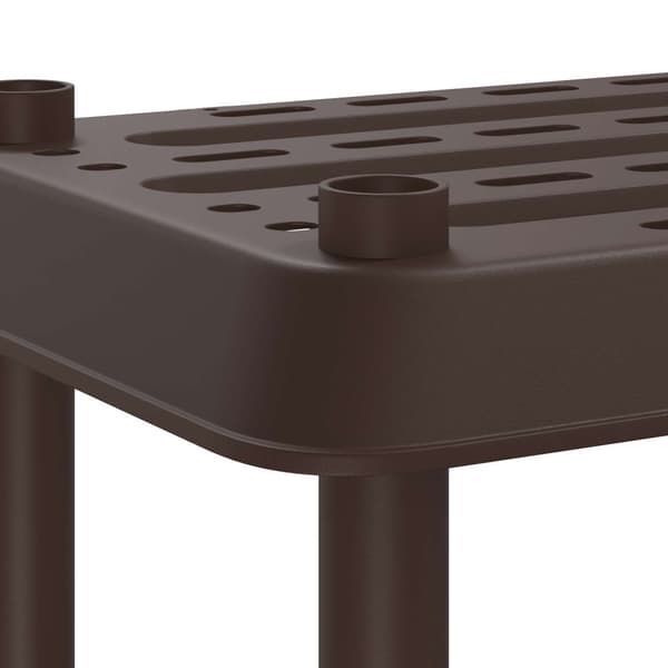 Hyllsystem 3 nivåer 100 x 40 x 96 cm PP Brun