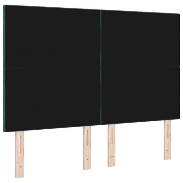 Huvudgavel Mörkgrön 160 cm Sammet