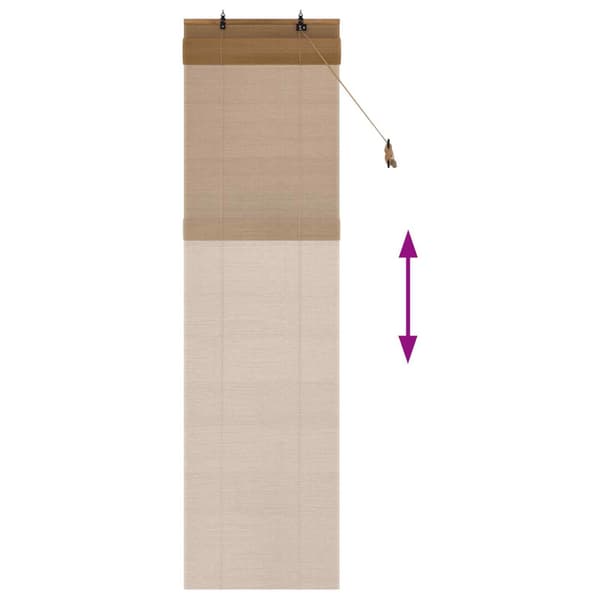 Rullgardin Brun 50 x 220 cm Bambu